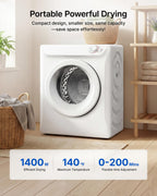 1.5 Cu. Ft. Protable Clothes Dryers with LED Control