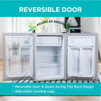 BLACK+DECKER 2.5 Cu. Ft. Compact Refrigerator, BCRK25V, Stainless Look