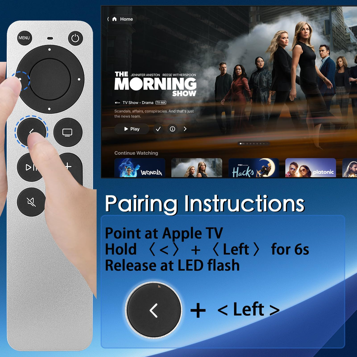 Replacement for Hisense Smart Google TV Voice Remote Control