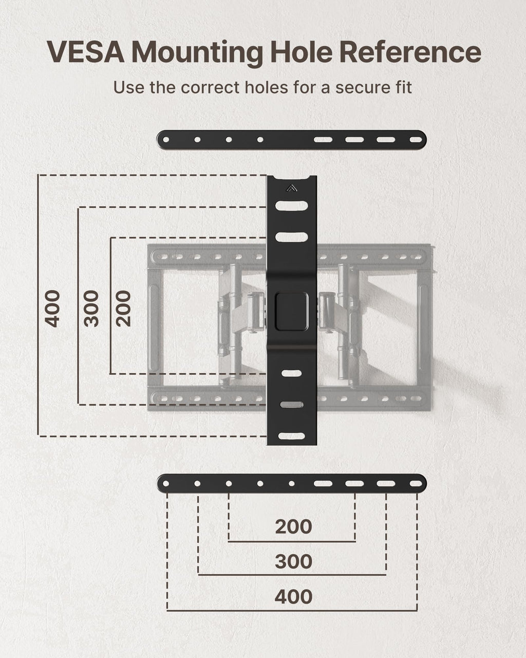 monTEK Full Motion Small TV Wall Mount for 13-43 Inch TVs up to 44 lb