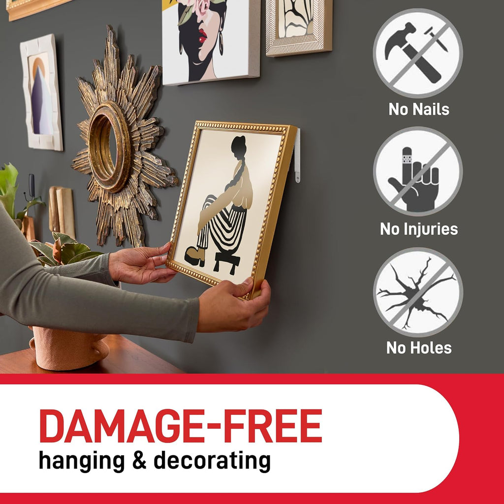 Command Picture Hanging Strips, Medium, 8 Pairs (16 Adhesive Strips)