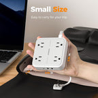 TESSAN PD 20W Surge Protector Extension Cord 5Ft, Flat Plug Power Strip