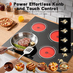 2 Burner Electric Cooktop 110V, 2000W Shard Power