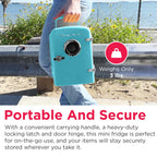 Frigidaire Retro Mini Compact Beverage Cooler, Great for Keeping Office Lunch Cool! (Built-in Bluetooth Speaker)