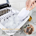 Igloo Ice Maker Countertop, Portable Ice Maker with Handle, 26lbs, Black