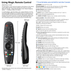 Universal Backlit Remote for LG Smart TV Remote Control Replacement