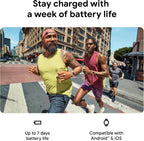 Fitbit Google Charge 6 Activity Tracker with 3 Months Google Health Membership Included, 7 Days Battery Life and Google Wallet and Maps, Obsidian/Black Aluminum