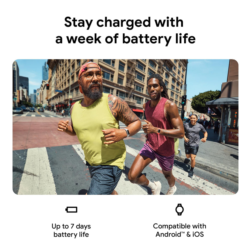 Fitbit Google Charge 6 Activity Tracker with 3 Months Google Health Membership Included, 7 Days Battery Life and Google Wallet and Maps, Obsidian/Black Aluminum