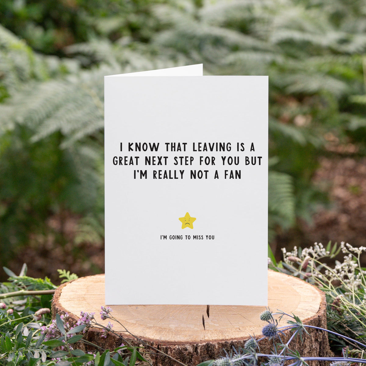 Manta Makes Leaving card goodbye good luck card, retirement new job card to go with sorry your leaving gifts for colleagues women or men