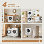 1.5 Cu. Ft. Protable Clothes Dryers with LED Control