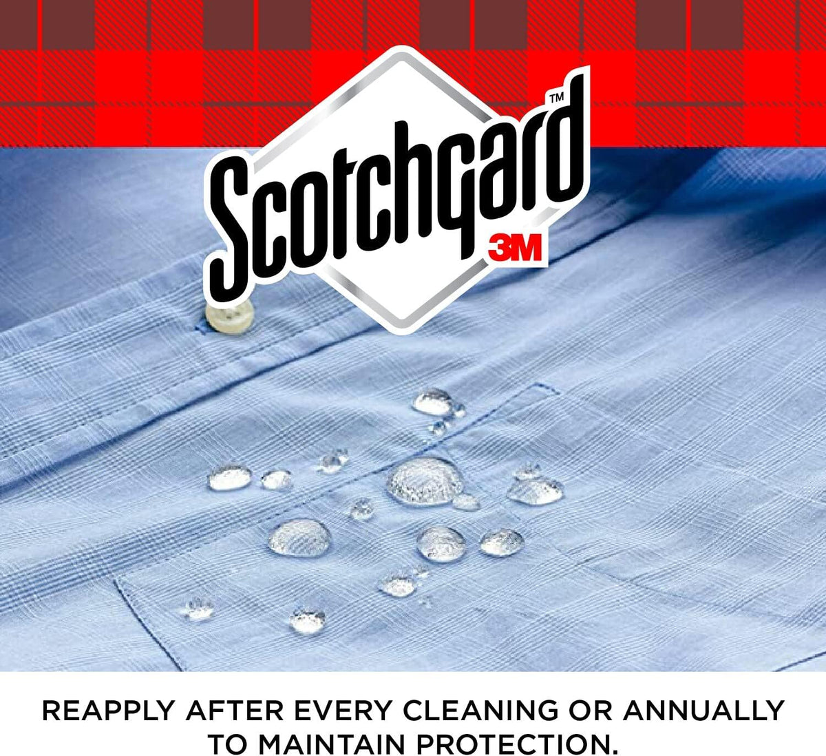 Scotchgard Fabric Water Shield, 2 Cans x 400 ml each - Water Repellent Spray for Clothing and Household Upholstery Items, Long-Lasting, Fragrance free