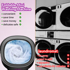 JUJOJB Portable Washing Machine, Folding 20L Mini Washer and Spin-Dryer