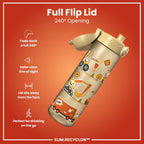 ION8 Leak Proof Water Bottle, 500ml (18oz), Fighter Jets