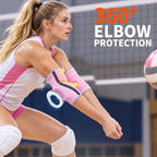 CAMBIVO Elbow Support for Men&Women 2 Pack, Upgraded Tennis Elbow Support Arm Sleeves with Gel Pad and Dual Stabilizers, Elbow Brace for Tennis, Weightlifting