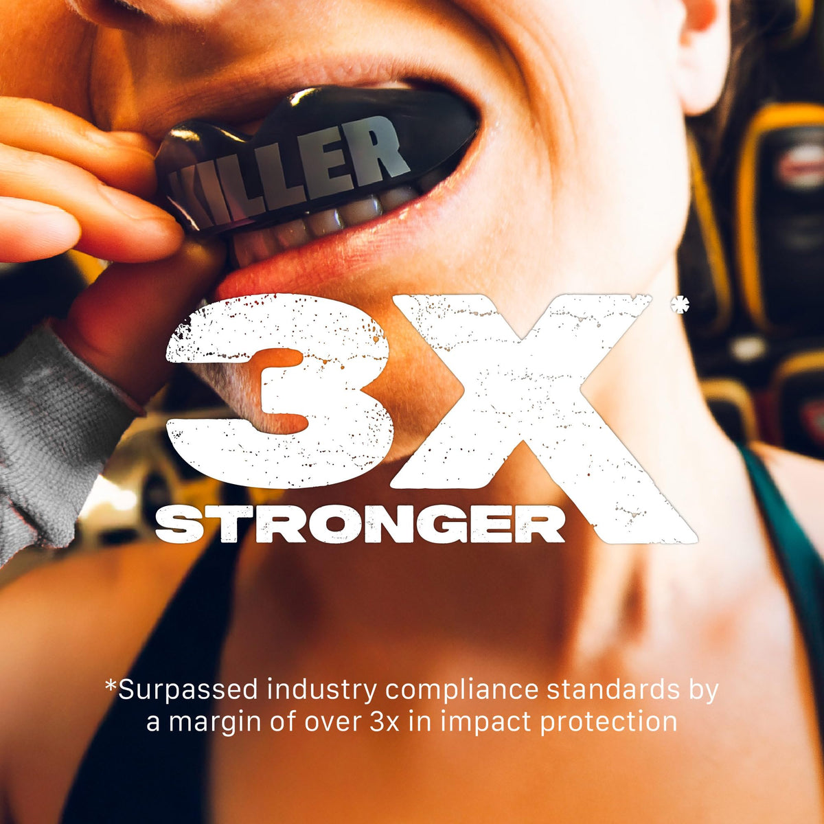 SAFEJAWZ Mouth Guard, Adult & Junior Dual Layer Gum Shield with Case