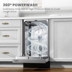 COMFEE' 18 Inch Built-in Dishwasher, Energy Star & NSF, Stainless Steel Tub