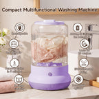 Mini Washing Machine, 3L Compact Small Laundry Washer for Underwear, Socks etc.（White）