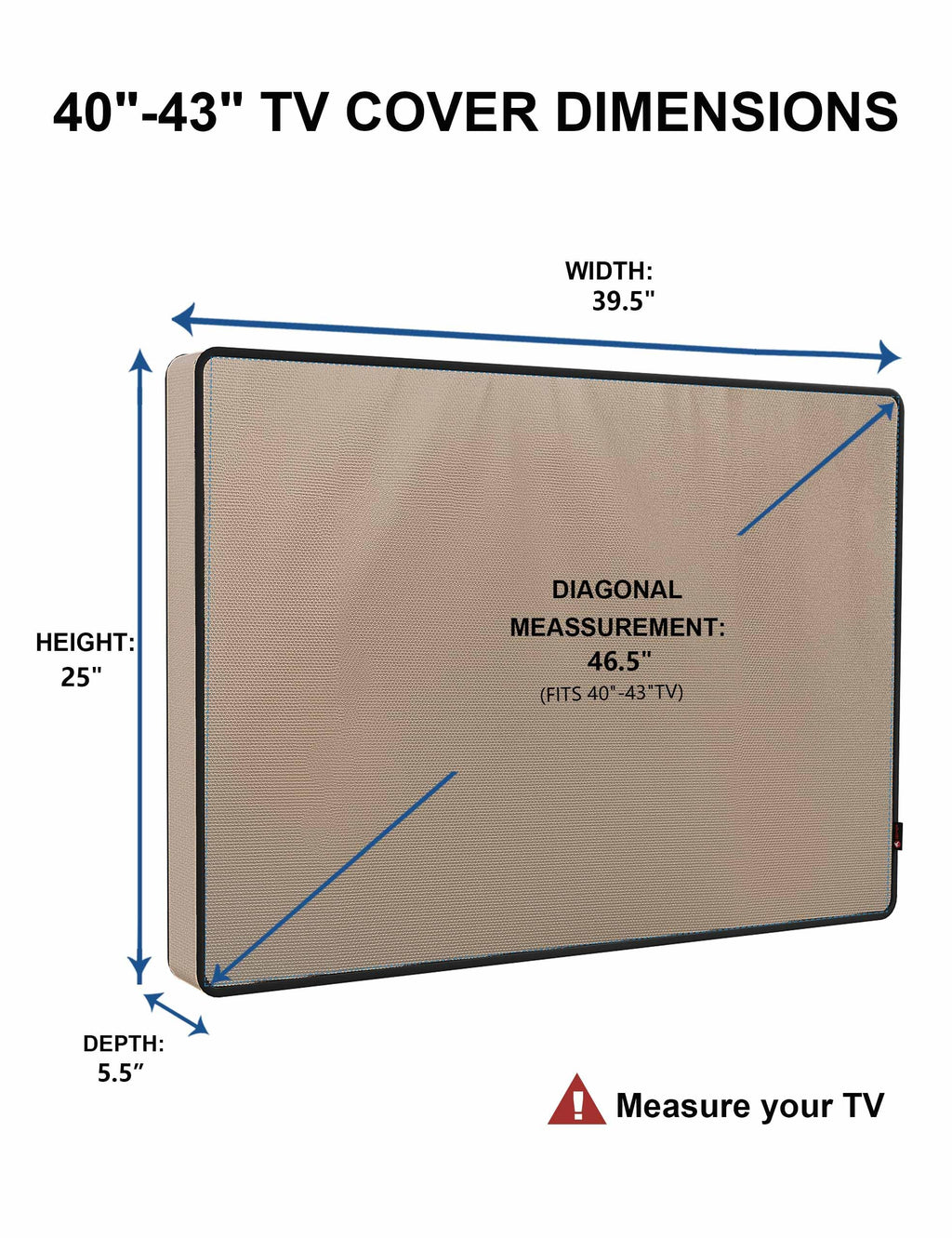 iBirdie Outdoor TV Cover 52 to 55 inch Weatherproof and Waterproof