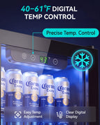 Beverage Refrigerator, 2.47 Cu.Ft Mini Fridge Beverage Cooler