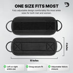 DMoose Fitness Ankle Strap for Cable Machine - One Size Fit with Premium Padding Cuffs - Cable Kickback Ankle Straps - Gym Attachments & Lower Body Exercises