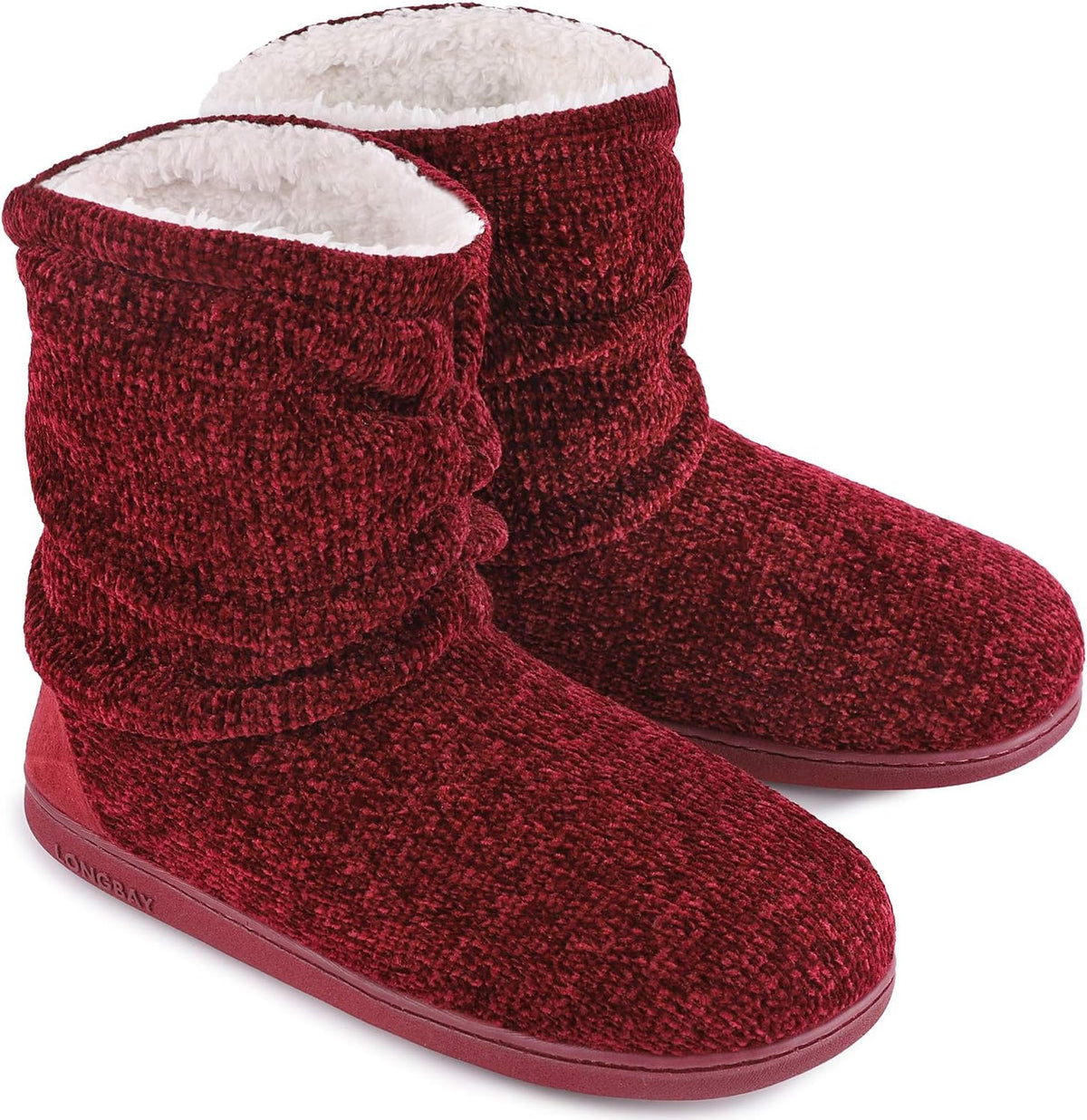 LongBay Women Slipper Boots Warm Memory Foam Indoor Outdoor House Shoe Gift