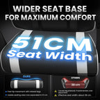 Gaming Chair for Adults, Upgraded Ergonomic Gamer Chair, Arctic Black