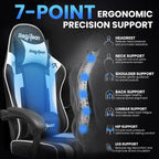 Gaming Chair for Adults, Upgraded Ergonomic Gamer Chair, Arctic Black
