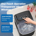 26LBS Per Day Portable Countertop Ice Maker, Self-Cleaning