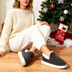 Misolin Slippers Women Clouds Bootie Corduroy Memory Foam Warm House Shoes