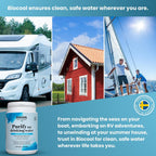 Biocool Water Purification Tablets | 1 tablet treats 5 litres | For Clean Drinking Water in Caravans, Camping, Hiking and Emergencies - 250 Tablets Pack treats up to 1,250 litres