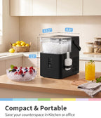 Comfee 33lbs Countertop Nugget Ice Maker, Self-Cleaning, with Ice Scoop