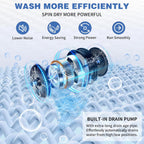 Winado 15.6LBS Full Automatic Portable Washing Machine with Drain Pump