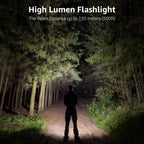 LE LED Torch, LE1000 Powerful Handheld Flashlight, Adjustable Focus, 4 PCs