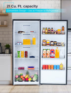 BLACK+DECKER 18.1 Cu. Ft. Top Mount Refrigerator with Ice Maker, BR1810HIMB