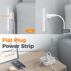 TESSAN Surge Protector Power Strip with 900J Surge Protection, 5 Ft, Grey
