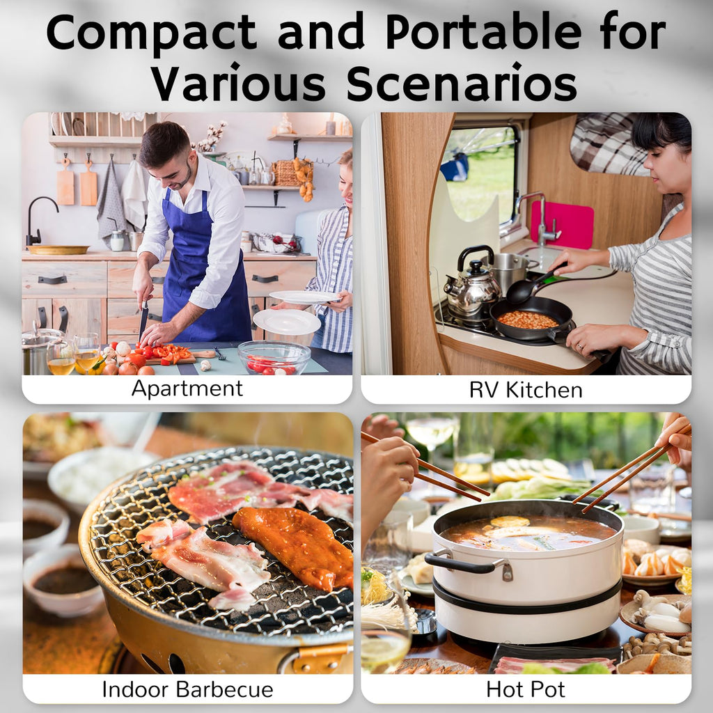 AIRTHEREAL Portable Range Hood with Rechargeable Battery, 3-Speed Suction