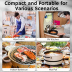 AIRTHEREAL Portable Range Hood with Rechargeable Battery, 3-Speed Suction