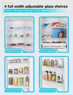 BLACK+DECKER 14 Cu. Ft. Convertible Freezer Refrigerator, Upright Freezer with Glass Shelves, ENERGY STAR rated, Frost Free, BUC1400XB, Black