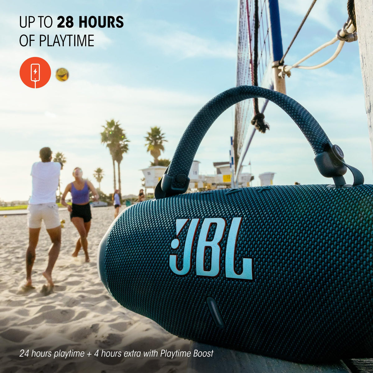 JBL Charge 6 - Portable Waterproof & DropProof Bluetooth Speaker (Black)