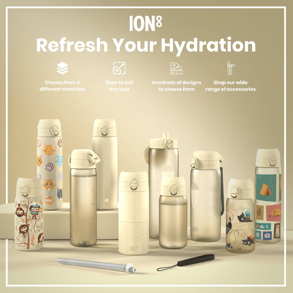 ION8 Leak Proof Water Bottle, 500ml (18oz), Fighter Jets