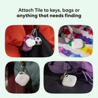 Life360 Tile - Bluetooth Tracker, Keys Finder and Item Locator for Keys, Bags and More. Phone Finder. Both iOS and Android Compatible. 1-Pack (Black)