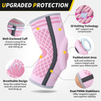 CAMBIVO Elbow Support for Men&Women 2 Pack, Upgraded Tennis Elbow Support Arm Sleeves with Gel Pad and Dual Stabilizers, Elbow Brace for Tennis, Weightlifting