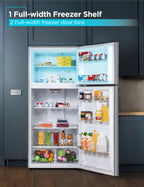 BLACK+DECKER 18.1 Cu. Ft. Top Mount Refrigerator with Ice Maker, BR1810HIMB