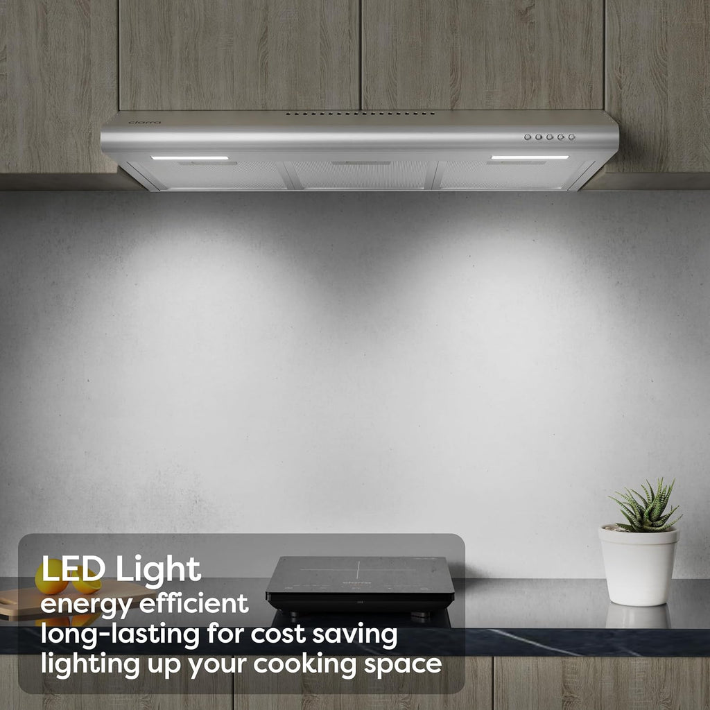 CIARRA Ductless Range Hood 30 inch Under Cabinet Hood Vent for Kitchen Ducted and Ductless Convertible CAS75918A