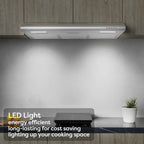 CIARRA Ductless Range Hood 30 inch Under Cabinet Hood Vent for Kitchen Ducted and Ductless Convertible CAS75918A