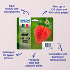 Epson 29XL Cyan Strawberry High Yield Genuine, Claria Home Ink