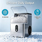 COWSAR Nugget Countertop Ice Maker, Automatic Ice Dispenser, 33 lbs/Day Chewable Pellet Ice Machine with Self-Cleaning & Measured Dispensing, Portable Ice Maker for Home, Kitchen, Office