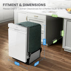 COMFEE' 18 Inch Built-in Dishwasher, Energy Star & NSF, Stainless Steel Tub