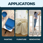 CS Cotton Dust Sheets for Decorating, Furniture, Floors, 12x9 Ft (3.6x2.7m)