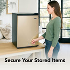 Whynter Upright Mini Freezer, 3.1 Cu Ft, Silver, CUF-301SS